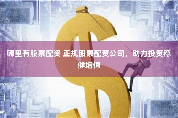 哪里有股票配资 正规股票配资公司，助力投资稳健增值